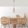 Modern Copper Chandelier, 20 cm Diameter, 136 cm Height | Iron Body, E27 Socket, 40W Max | Stylish Industrial & Scandinavian Design for Home Decor