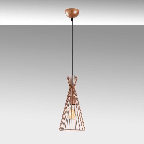 Opviq, 525NOR1601, Modern copper chandelier, diameter 20 cm, height 136 cm | Iron body, E27 socket, 40W Max | Stylish industrial and Scandinavian design for home decoration