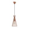 Modern Copper Chandelier, 20 cm Diameter, 136 cm Height | Iron Body, E27 Socket, 40W Max | Stylish Industrial & Scandinavian Design for Home Decor