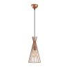 Modern Copper Chandelier, 20 cm Diameter, 136 cm Height | Iron Body, E27 Socket, 40W Max | Stylish Industrial & Scandinavian Design for Home Decor