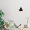 Modern Black Chandelier, 22 cm Diameter, 122 cm Height | Iron Body, E27 Socket, 40W Max | Stylish Industrial & Scandinavian Design for Home Decor
