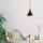 Modern Black Chandelier, 22 cm Diameter, 122 cm Height | Iron Body, E27 Socket, 40W Max | Stylish Industrial & Scandinavian Design for Home Decor