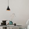 Modern Black Chandelier, 22 cm Diameter, 122 cm Height | Iron Body, E27 Socket, 40W Max | Stylish Industrial & Scandinavian Design for Home Decor