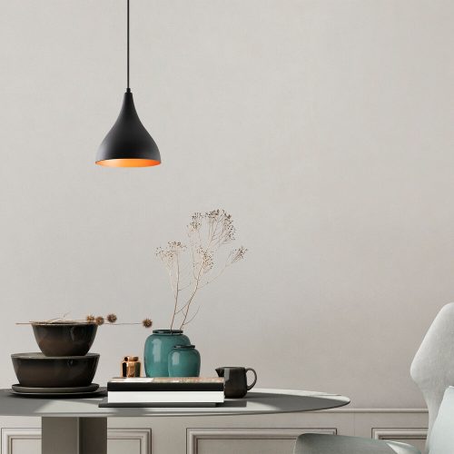 Opviq, 525NOR1646, Modern black chandelier, diameter 22 cm, height 122 cm | Iron body, E27 socket, 40W Max | Stylish industrial and Scandinavian design for home decoration