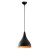 Modern Black Chandelier, 22 cm Diameter, 122 cm Height | Iron Body, E27 Socket, 40W Max | Stylish Industrial & Scandinavian Design for Home Decor