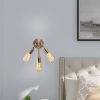 Vintage Metal Wall Lamp, 22 cm Diameter, 28 cm Height | 3 x E27 Max 40W, IP20 | Modern Glam Design for Elegant Home Decor & Ambiance