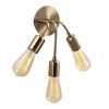 Vintage Metal Wall Lamp, 22 cm Diameter, 28 cm Height | 3 x E27 Max 40W, IP20 | Modern Glam Design for Elegant Home Decor & Ambiance