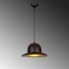 Modern Black Chandelier, 28 cm Diameter, 113 cm Height | Metal Body, E27 Socket, 40W Max | Stylish Industrial & Scandinavian Design for Home Decor