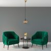 Elegant Gold Chandelier, Adjustable Height 35-115 cm, Metal Body, Ø17 cm, E27 Socket (Max 40W), Stylish Lighting for Modern Spaces, IP20 Rated