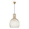 Elegant Gold Chandelier, Metal Body, Ø38 cm, Adjustable Height 66-146 cm, E27 Socket, 40W Max, Stylish Lighting for Home & Office Decor, IP20