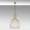 Elegant Gold Chandelier, Metal Body, Ø38 cm, Adjustable Height 66-146 cm, E27 Socket, 40W Max, Stylish Lighting for Home & Office Decor, IP20