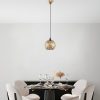 Elegant Gold Chandelier, Adjustable Height 39-119 cm, Metal Body, Ø25 cm, E27 Socket (Max 40W), Stylish Lighting for Modern Spaces, IP20 Rated