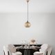 Elegant Gold Chandelier, Adjustable Height 39-119 cm, Metal Body, Ø25 cm, E27 Socket (Max 40W), Stylish Lighting for Modern Spaces, IP20 Rated