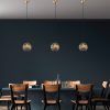 Elegant Gold Chandelier, Adjustable Height 39-119 cm, Metal Body, Ø25 cm, E27 Socket (Max 40W), Stylish Lighting for Modern Spaces, IP20 Rated