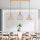 Opviq, 527ABY3203, Elegant Gold Chandelier, Adjustable Height 70-124 cm, Metal Body, 3 x E27 Sockets, 148 x 38 x 124 cm | Perfect for Modern Living Spaces, Stylish Lighting Solution