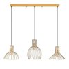 Elegant Gold Chandelier, Adjustable Height 70-124 cm, Metal Body, 3 x E27 Sockets, 148 x 38 x 124 cm | Perfect for Modern Living Spaces, Stylish Lighting Solution