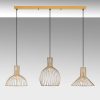 Elegant Gold Chandelier, Adjustable Height 70-124 cm, Metal Body, 3 x E27 Sockets, 148 x 38 x 124 cm | Perfect for Modern Living Spaces, Stylish Lighting Solution
