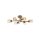Vintage Metal Chandelier, 80 x 40 x 23 cm, 6 x E27 Max 40W | Elegant Glass Cap | Perfect for Dining Room & Living Spaces, Timeless Design
