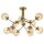 Elegant Vintage Chandelier, Metal Body, 60 cm Height, 80 cm Diameter | 12 x E14 Max 40W | Modern Glam Industrial Scandinavian Design for Home Decor