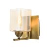 Stylish Wall Lamp with Metal Body & Glass Cap, 15 cm Length, Antiquation Color | E14 Socket, IP20, 220-240V | Perfect for Modern & Glam Spaces
