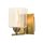 Opviq, 683AVN2201, Stylish Wall Lamp with Metal Body & Glass Cap, 15 cm Length, Antiquation Color | Socket, IP20, 220-240V | Perfect for Modern & Glam Spaces
