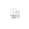 Stylish Wall Lamp with Metal Body & Glass Cap, 15 cm Length, Antiquation Color | E14 Socket, IP20, 220-240V | Perfect for Modern & Glam Spaces