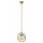 Elegant Vintage Chandelier, Metal Body with Glass Cap, 100 cm Height, 22 cm Diameter, E14 Socket, Copper Finish | Modern Glam & Scandinavian Design