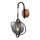 Industrial Wall Lamp, Black & Copper, 42 cm Height, 22 cm Width, 24 cm Depth | Metal Body, E14 Socket, Max 40W | Stylish Lighting for Modern Spaces