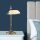 Stylish Table Lamp with Metal Body & Glass Cap, 56 cm Height, 30 cm Width | 2m Cable, E27 Socket, White & Vintage Colors | Perfect for Modern & Traditional Décor