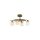 Elegant Industrial Chandelier, Antiquation Copper Finish, 63 x 30 cm | Metal Body, Glass Cap, 4 x E14 Sockets, IP20 | Perfect for Modern Glam Spaces