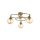 Elegant Copper Chandelier, 31 cm Length, 60 cm Diameter | Metal Body, Glass Cap, 3 x E27 Max 6W | Modern Glam Design for Stylish Interiors