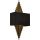 Modern Wall Lamp, Black & Gold, 58 cm Length, E14 Socket Max 4W, IP20, Stylish Metal Body | Perfect for Glam & Industrial Decor
