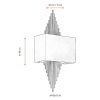 Modern Wall Lamp, Black & Gold, 58 cm Length, E14 Socket Max 4W, IP20, Stylish Metal Body | Perfect for Glam & Industrial Decor