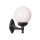 Modern Outdoor Wall Lamp, Black & White, 30 cm Length, IP65, E27 Max 40W, Durable ABS Body & Polyethylene Cap | Stylish Industrial Design for Patios & Gardens