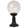 Modern Outdoor Wall Lamp, Black ABS Body, 47 cm Length, 25 cm Diameter, E27 Socket, IP65 Waterproof | Stylish Industrial Design for Patios & Gardens