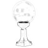 Modern Outdoor Wall Lamp, Black ABS Body, 47 cm Length, 25 cm Diameter, E27 Socket, IP65 Waterproof | Stylish Industrial Design for Patios & Gardens