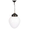 Elegant Outdoor Chandelier, Black & White, 50 cm Length, 25 cm Diameter | ABS Body, Acrylic Cap, E27 Max 40W, IP65 | Perfect for Traditional & Industrial Spaces