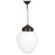 Elegant Outdoor Chandelier, Black & White, 50 cm Length, 25 cm Diameter | ABS Body, Acrylic Cap, E27 Max 40W, IP65 | Perfect for Traditional & Industrial Spaces