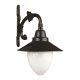 Outdoor Wall Lamp, Black & White, 45 cm | ABS Body, Acrylic Cap, E27 Max 40W, IP65 | Stylish Industrial Design for Traditional & Modern Spaces