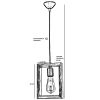 Industrial Chandelier, Walnut & Black, 18 cm | 100% Hornbeam & Metal | Adjustable Height (27-70 cm) | E27 Socket, Max 40W | Stylish Lighting for Modern Spaces