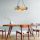 Rustic Chandelier, 100% Hornbeam & Metal, Adjustable Height 70 cm, 50 x 30 cm, E27 Max 40W, Walnut & Black | Elegant Lighting for Modern Spaces