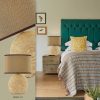 Elegant Brown Table Lamp, Porcelain Body, 25 cm Diameter, 38 cm Height | Assembled, Energy Saving E27 Socket, IP20 | Perfect for Home & Office Decor