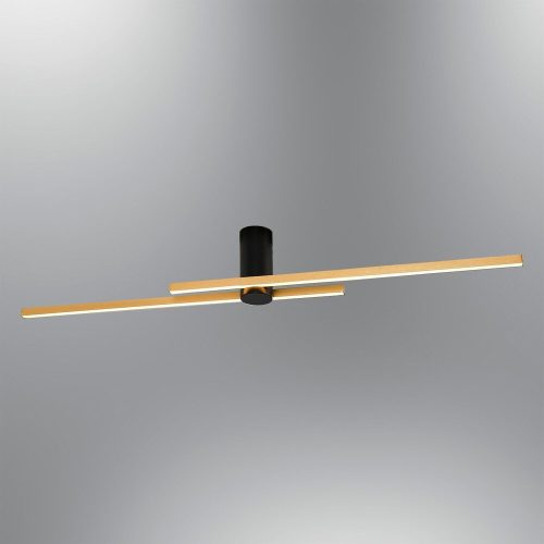 Elegant Gold Chandelier, Metal Body, 120 cm x 10 cm x 18 cm | 2 x 15W LED, 3000K, 3000 Lm | Modern Lighting for Home & Office Decor