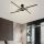 Elegant Black Chandelier, Metal Body with Acrylic Cap, 9x9x18 cm | 42W LED, 3000K, 4200 Lm | Modern Lighting for Home & Office Décor