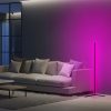 Modern Purple Floor Lamp, 120 cm Height, Aluminium Body, 600 Lumen, 12W, Electrostatic Coated, Type C Socket, Perfect for Home & Office Decor