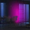Modern Purple Floor Lamp, 120 cm Height, Aluminium Body, 600 Lumen, 12W, Electrostatic Coated, Type C Socket, Perfect for Home & Office Decor