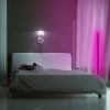 Modern Purple Floor Lamp, 120 cm Height, Aluminium Body, 600 Lumen, 12W, Electrostatic Coated, Type C Socket, Perfect for Home & Office Decor