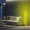Modern Yellow Floor Lamp, 120 cm Height, Aluminium Body, 600 Lumen, A+ Energy, 12V Adapter, On/Off Switch, Perfect for Home & Office Decor