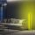 Modern Yellow Floor Lamp, 120 cm Height, Aluminium Body, 600 Lumen, A+ Energy, 12V Adapter, On/Off Switch, Perfect for Home & Office Decor