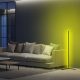 Modern Yellow Floor Lamp, 120 cm Height, Aluminium Body, 600 Lumen, A+ Energy, 12V Adapter, On/Off Switch, Perfect for Home & Office Decor